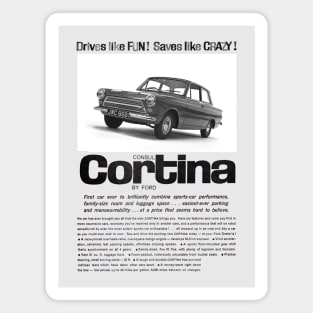 1962 FORD CONSUL CORTINA - advert Magnet